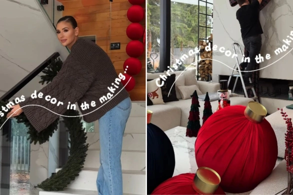 Klaudia Halejcio przystroiła willę na święta. Fani: „Ile kosztuje wejście na zwiedzanie?”