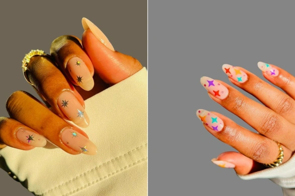 Star nails to modny manicure na zimę 2026. Idealny na święta i Sylwestra