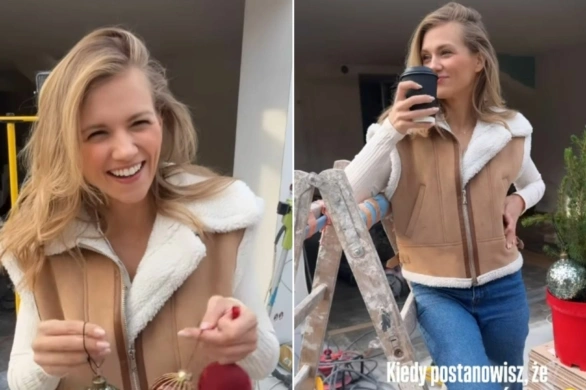 Agnieszka Kaczorowska chce spędzić święta w nowym domu. Pokazała nagrania z budowy