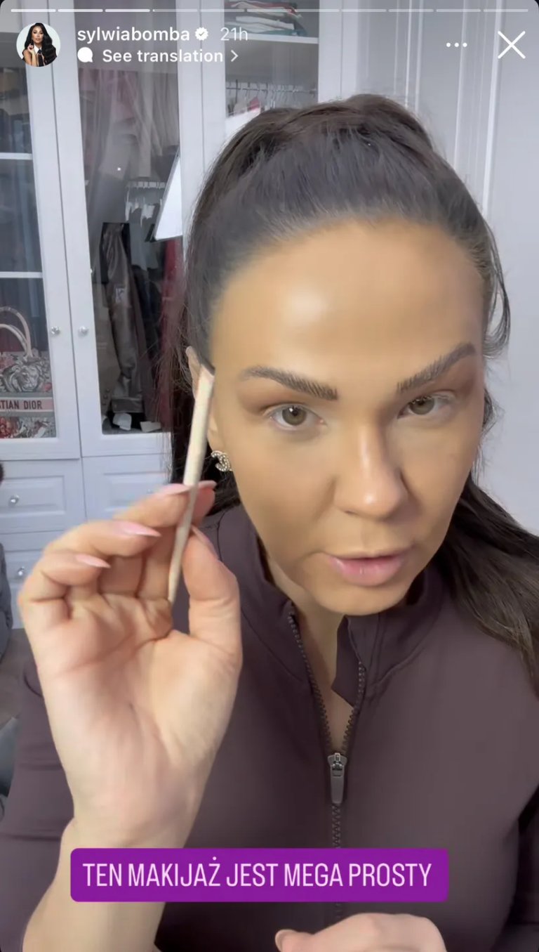 Sylwia Bomba pokazala sie bez makijazu