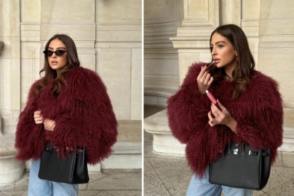 Z czym łączyć burgundowe futerka, które pokochały it- girls? Oto 3 inspiracje