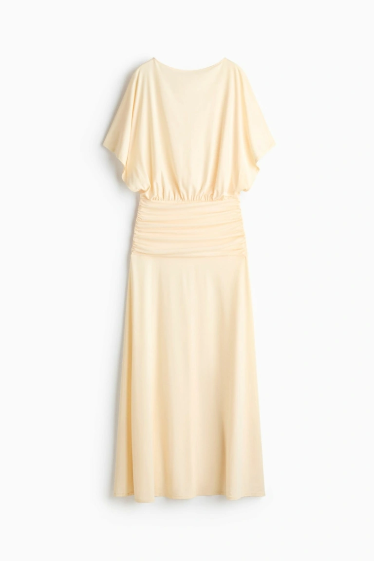 Drapowana sukienka maxi